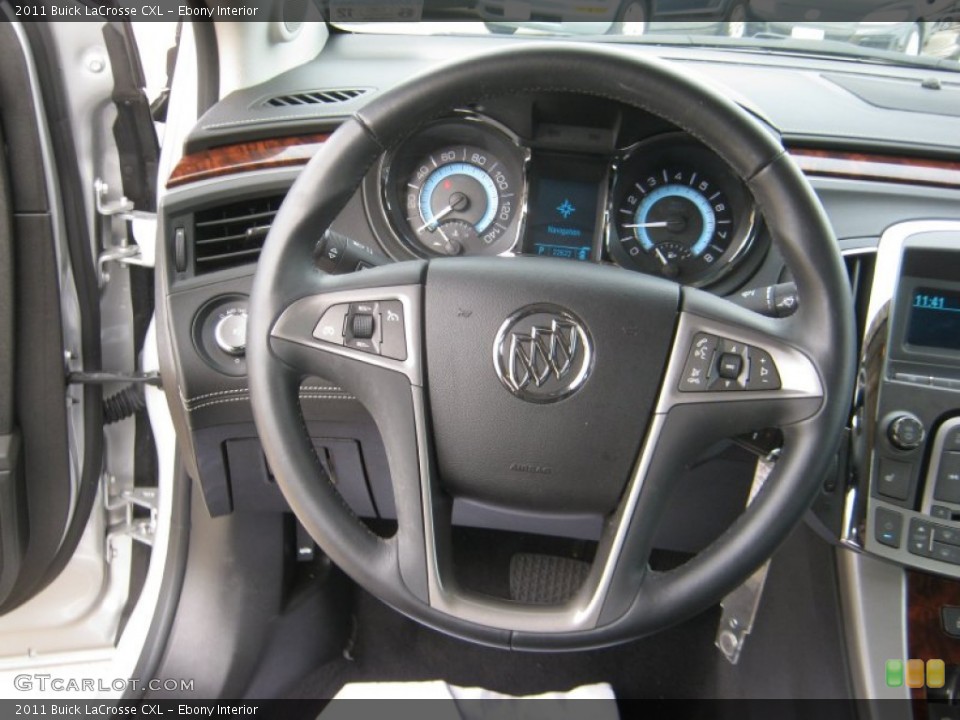 Ebony Interior Steering Wheel for the 2011 Buick LaCrosse CXL #57282624