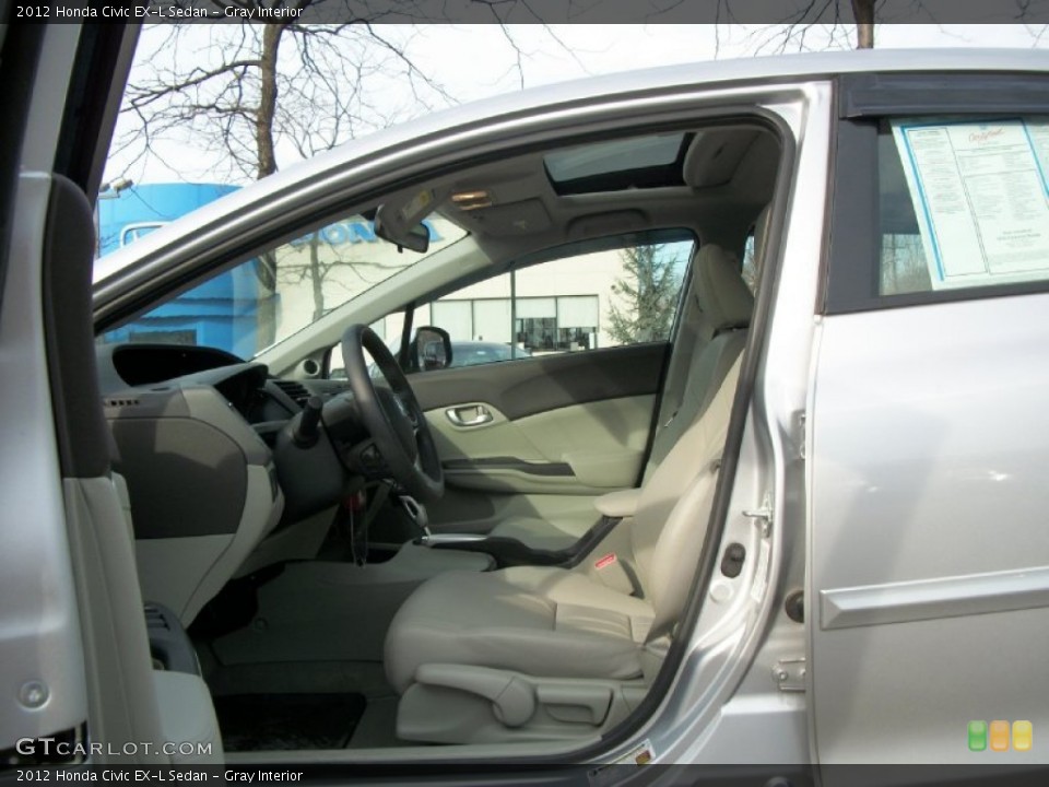 Gray Interior Photo for the 2012 Honda Civic EX-L Sedan #57284123