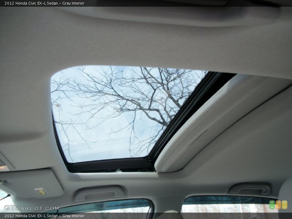 Gray Interior Sunroof for the 2012 Honda Civic EX-L Sedan #57284157