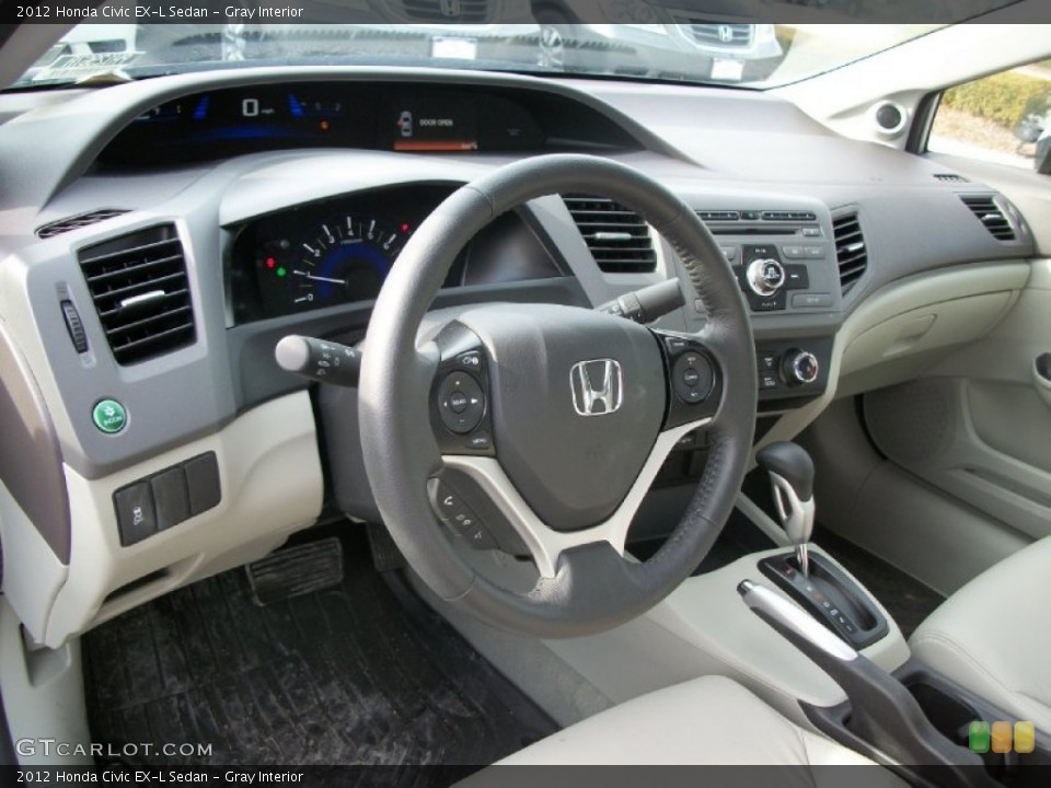 Gray Interior Dashboard for the 2012 Honda Civic EX-L Sedan #57284169
