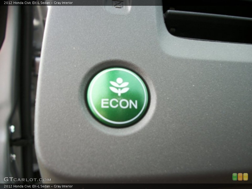 Gray Interior Controls for the 2012 Honda Civic EX-L Sedan #57284223