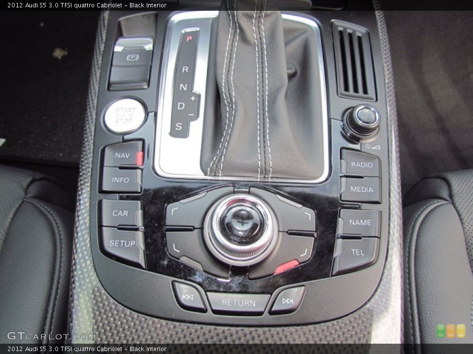 Black Interior Controls for the 2012 Audi S5 3.0 TFSI quattro Cabriolet #57284309
