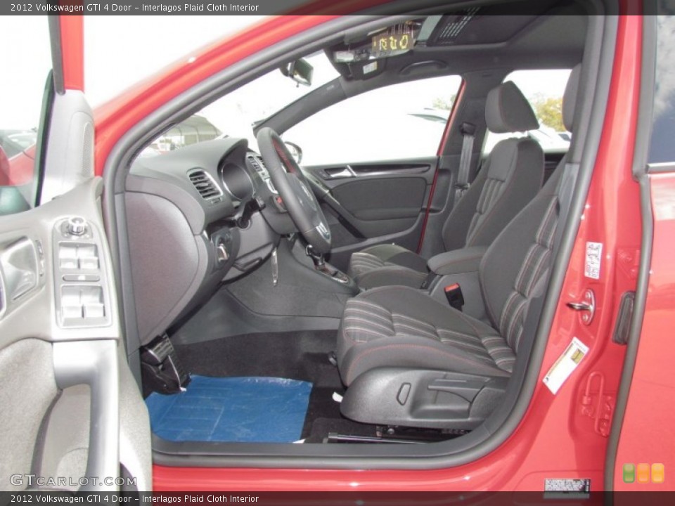 Interlagos Plaid Cloth Interior Photo for the 2012 Volkswagen GTI 4 Door #57285768