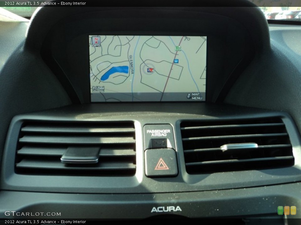 Ebony Interior Navigation for the 2012 Acura TL 3.5 Advance #57286305