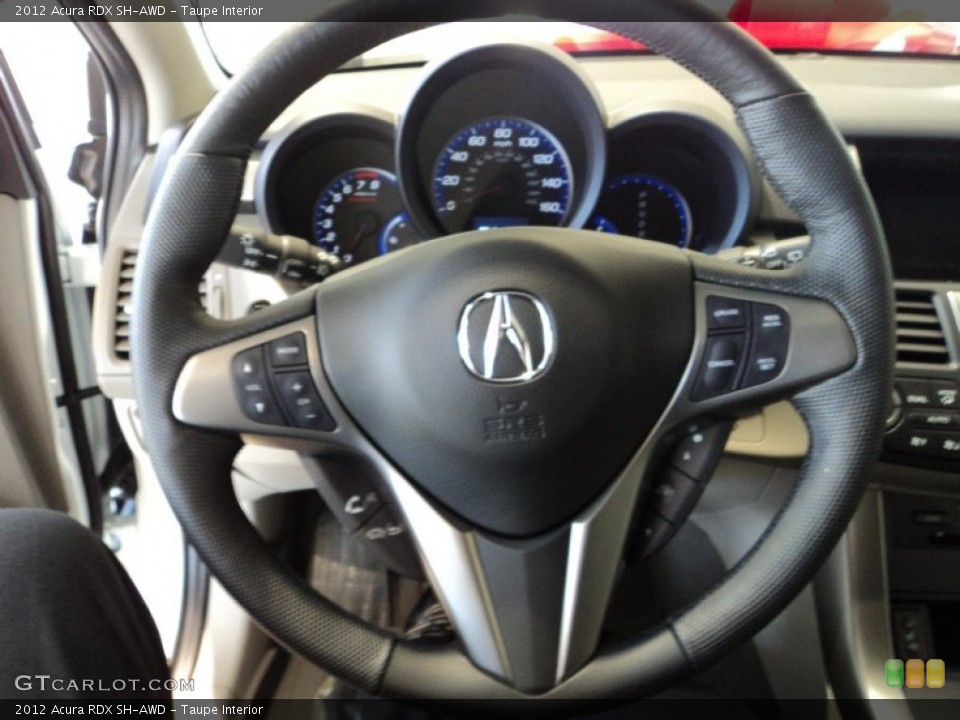 Taupe Interior Steering Wheel for the 2012 Acura RDX SH-AWD #57286524