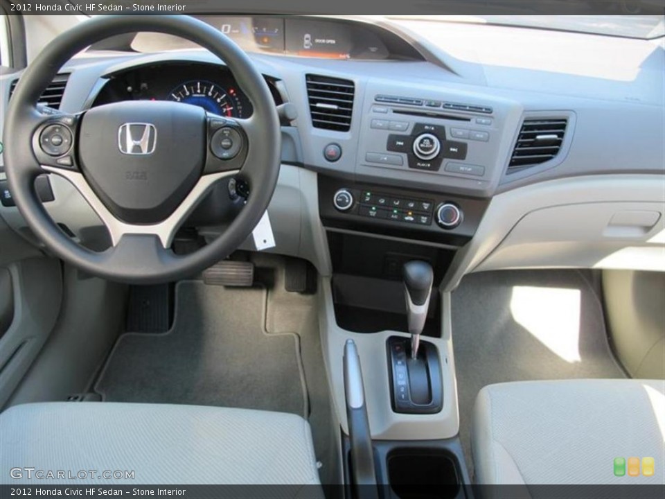 Stone Interior Dashboard for the 2012 Honda Civic HF Sedan #57289029
