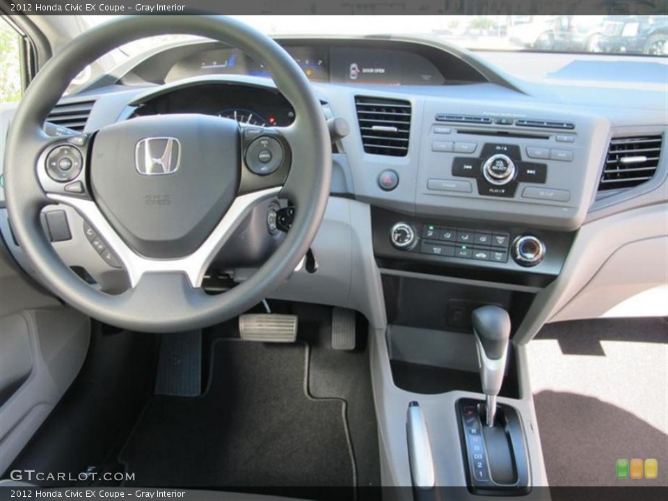 Gray Interior Dashboard for the 2012 Honda Civic EX Coupe #57289125