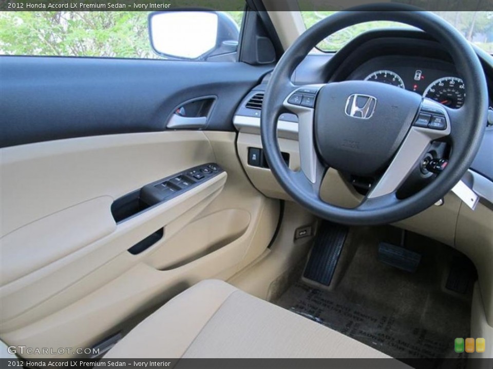 Ivory Interior Steering Wheel for the 2012 Honda Accord LX Premium Sedan #57290177