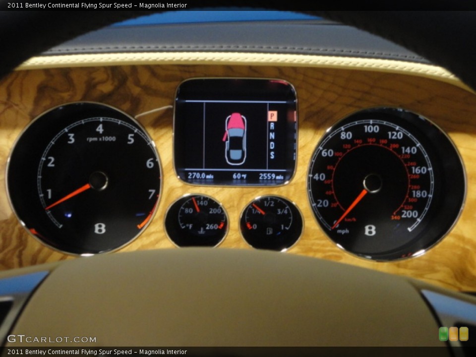 Magnolia Interior Gauges for the 2011 Bentley Continental Flying Spur Speed #57290628