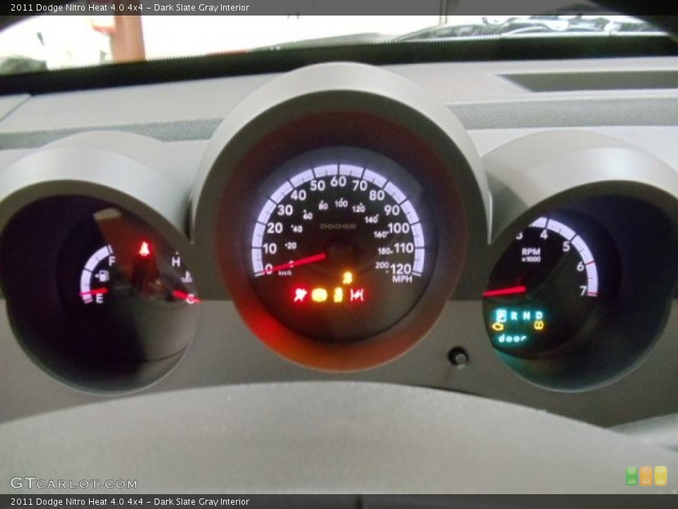 Dark Slate Gray Interior Gauges for the 2011 Dodge Nitro Heat 4.0 4x4 #57290715