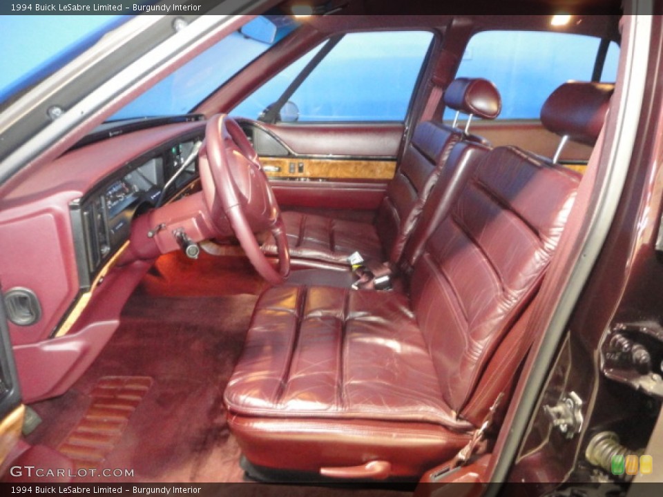 Burgundy Interior Photo for the 1994 Buick LeSabre Limited #57290844