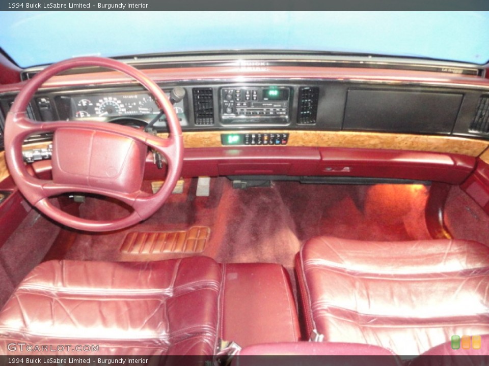 Burgundy Interior Dashboard for the 1994 Buick LeSabre Limited #57290862