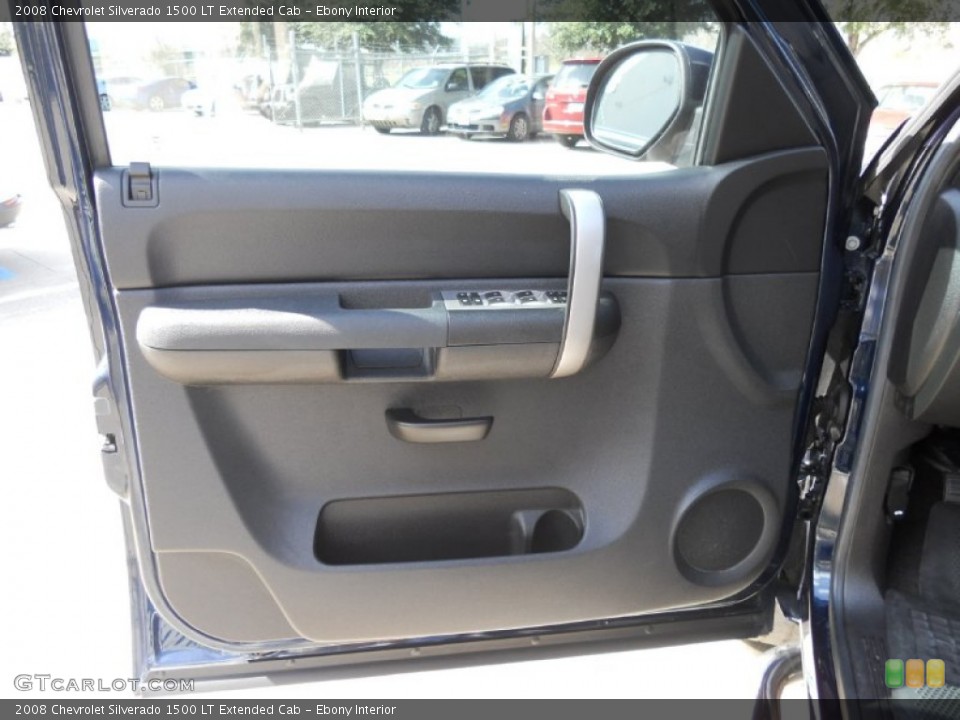 Ebony Interior Door Panel for the 2008 Chevrolet Silverado 1500 LT Extended Cab #57292899