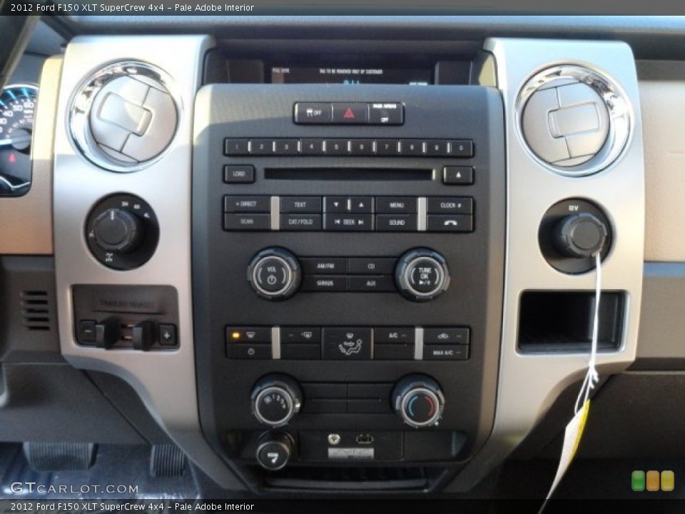 Pale Adobe Interior Controls for the 2012 Ford F150 XLT SuperCrew 4x4 #57292929