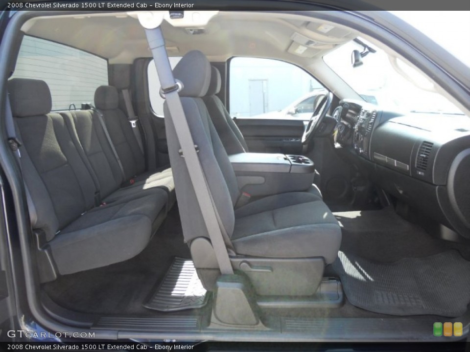Ebony Interior Photo for the 2008 Chevrolet Silverado 1500 LT Extended Cab #57292941