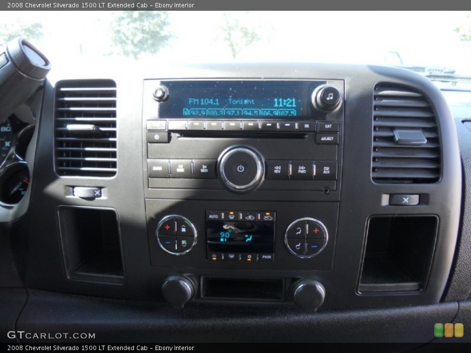 Ebony Interior Controls for the 2008 Chevrolet Silverado 1500 LT Extended Cab #57293001