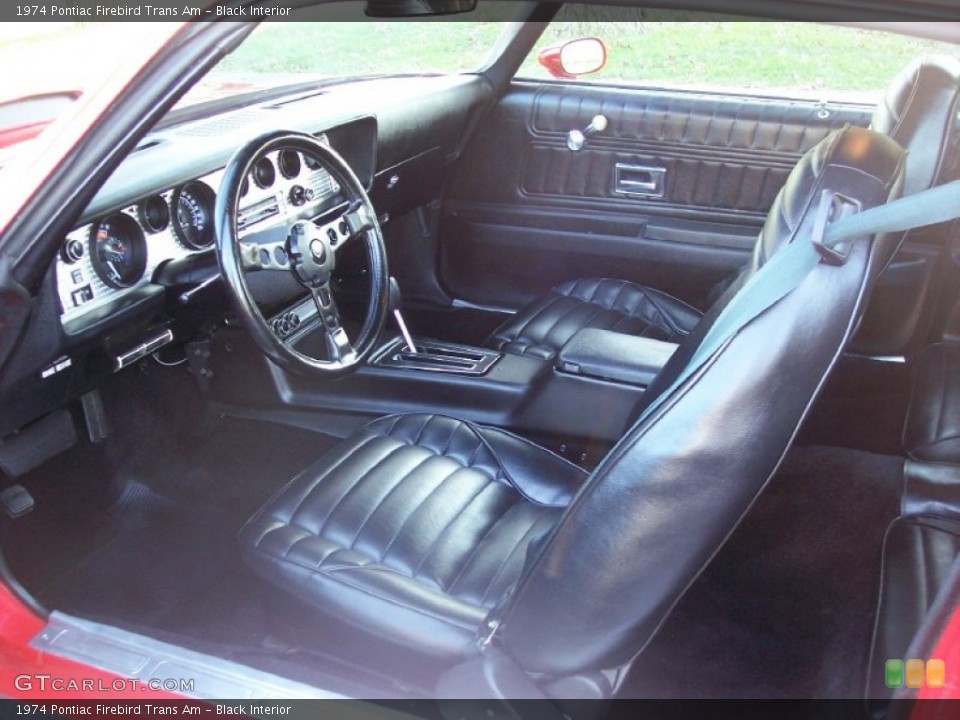 Black Interior Photo for the 1974 Pontiac Firebird Trans Am #57297997