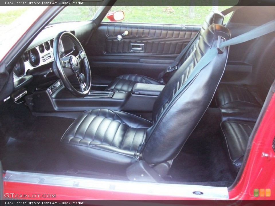Black Interior Photo for the 1974 Pontiac Firebird Trans Am #57298017