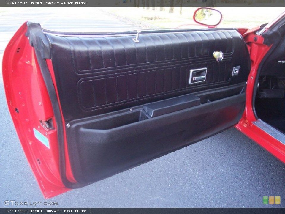Black Interior Door Panel for the 1974 Pontiac Firebird Trans Am #57298053