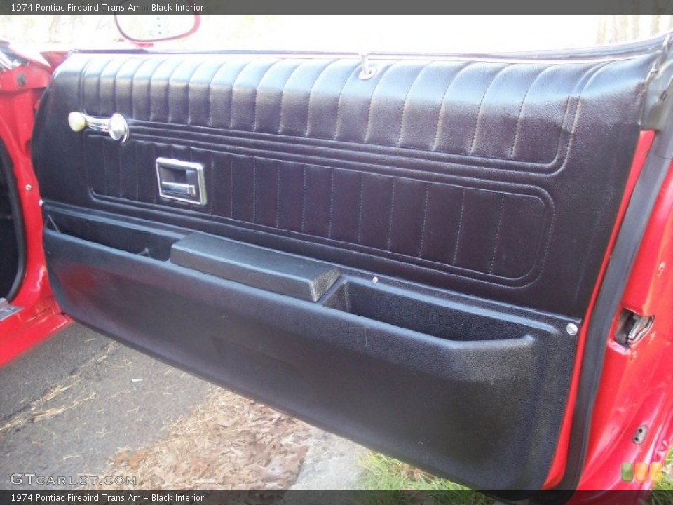 Black Interior Door Panel for the 1974 Pontiac Firebird Trans Am #57298143