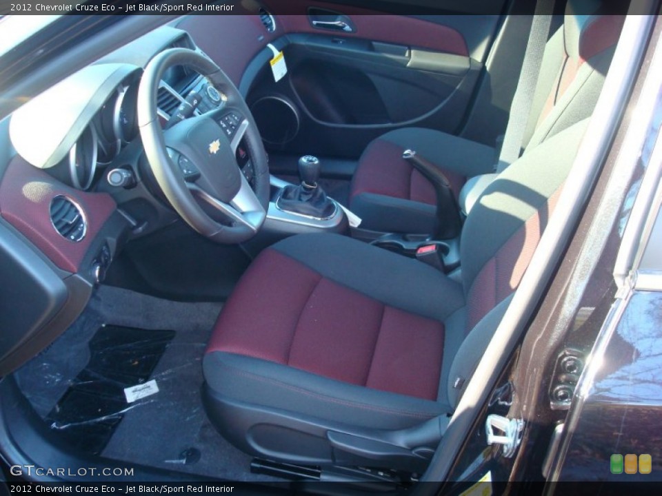 Jet Black/Sport Red Interior Photo for the 2012 Chevrolet Cruze Eco #57299415
