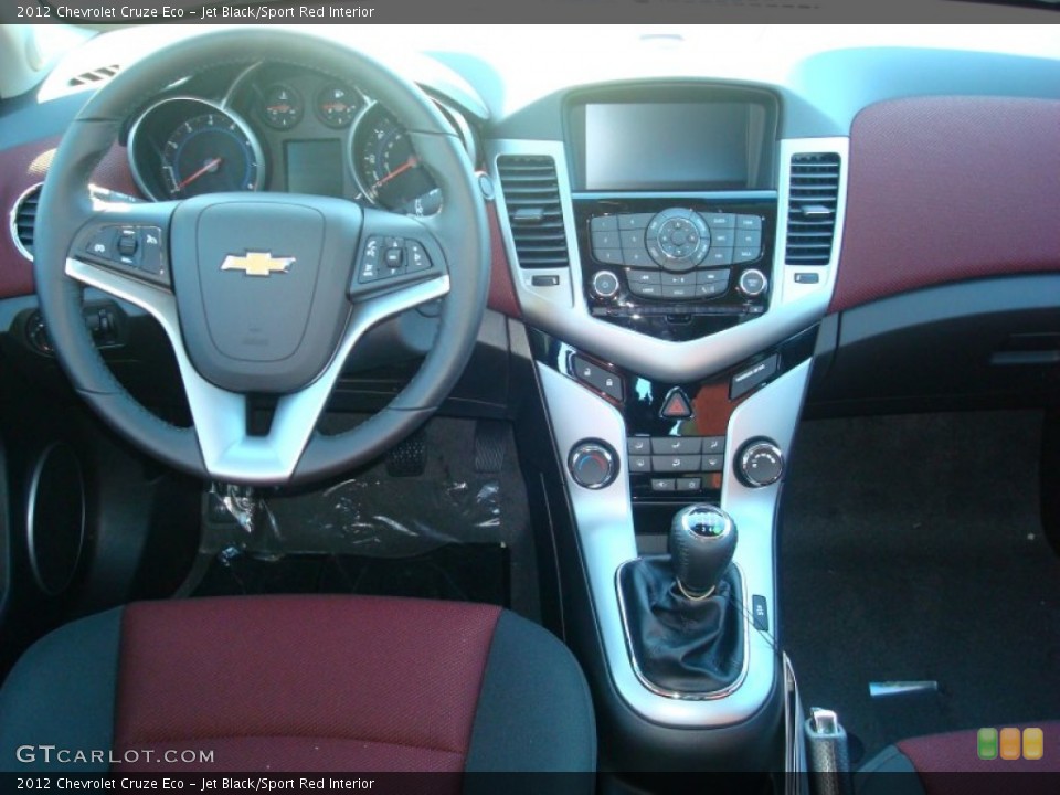 Jet Black/Sport Red Interior Dashboard for the 2012 Chevrolet Cruze Eco #57299433