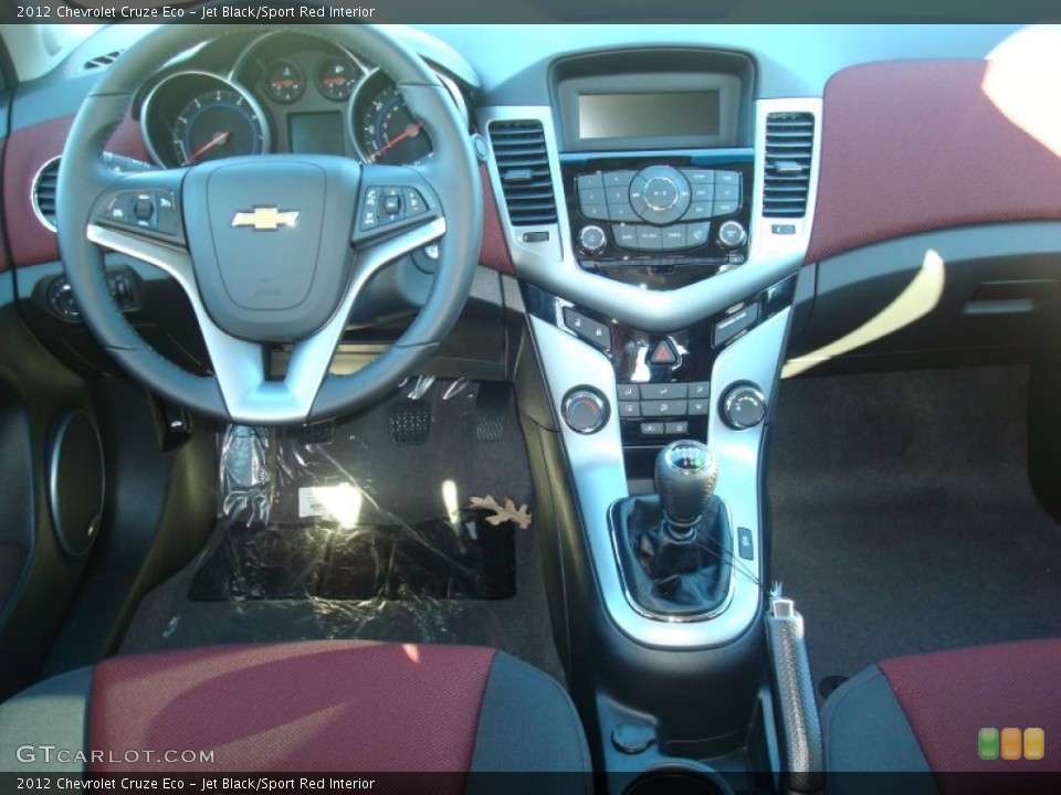 Jet Black/Sport Red Interior Dashboard for the 2012 Chevrolet Cruze Eco #57299974