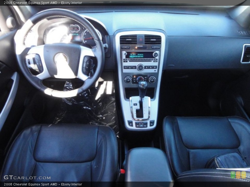 Ebony Interior Dashboard for the 2008 Chevrolet Equinox Sport AWD #57300246