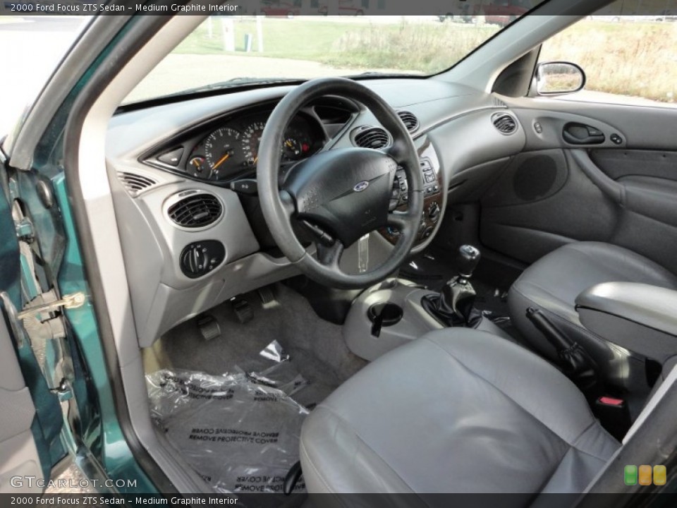 Medium Graphite Interior Prime Interior for the 2000 Ford Focus ZTS Sedan #57301452