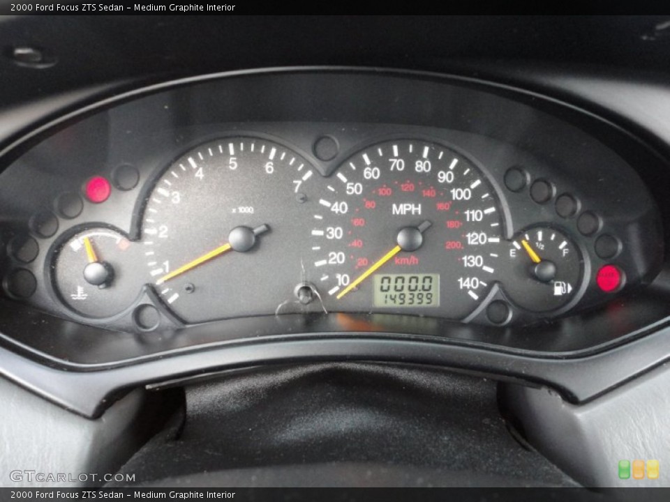 Medium Graphite Interior Gauges for the 2000 Ford Focus ZTS Sedan #57301623