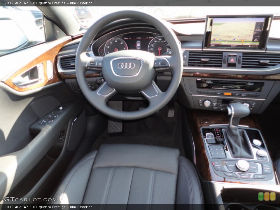 Black Interior Dashboard for the 2012 Audi A7 3.0T quattro Prestige #57303451