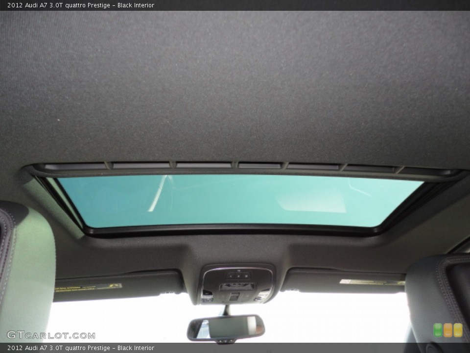 Black Interior Sunroof for the 2012 Audi A7 3.0T quattro Prestige #57303462