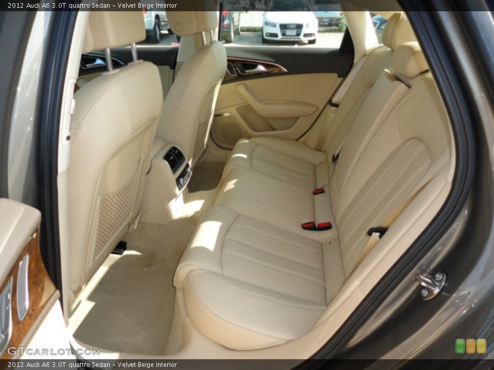 Velvet Beige Interior Photo for the 2012 Audi A6 3.0T quattro Sedan #57303525