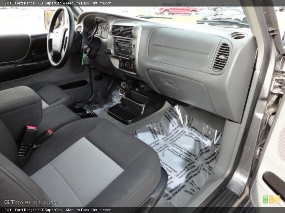 Medium Dark Flint Interior Dashboard for the 2011 Ford Ranger XLT SuperCab #57303564