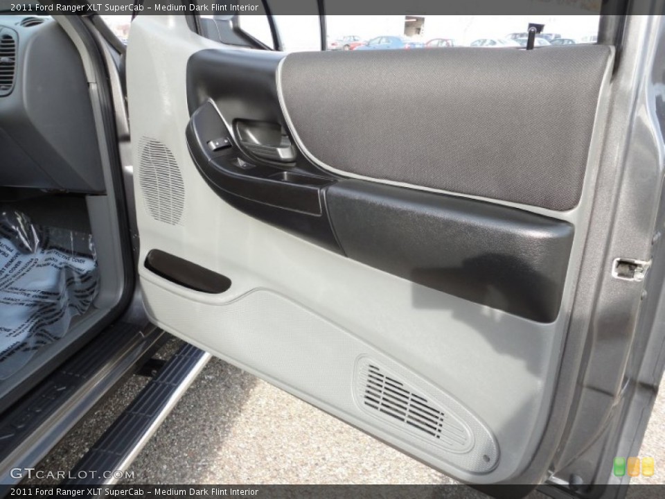 Medium Dark Flint Interior Door Panel for the 2011 Ford Ranger XLT SuperCab #57303579