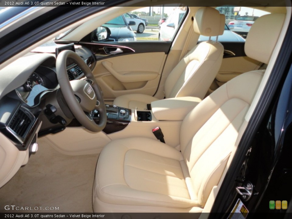 Velvet Beige Interior Photo for the 2012 Audi A6 3.0T quattro Sedan #57303593