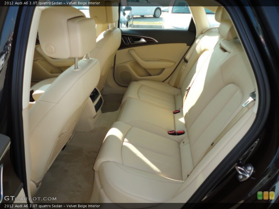 Velvet Beige Interior Photo for the 2012 Audi A6 3.0T quattro Sedan #57303603