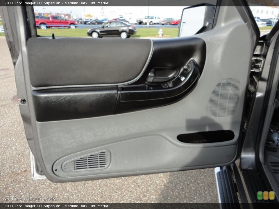 Medium Dark Flint Interior Door Panel for the 2011 Ford Ranger XLT SuperCab #57303615