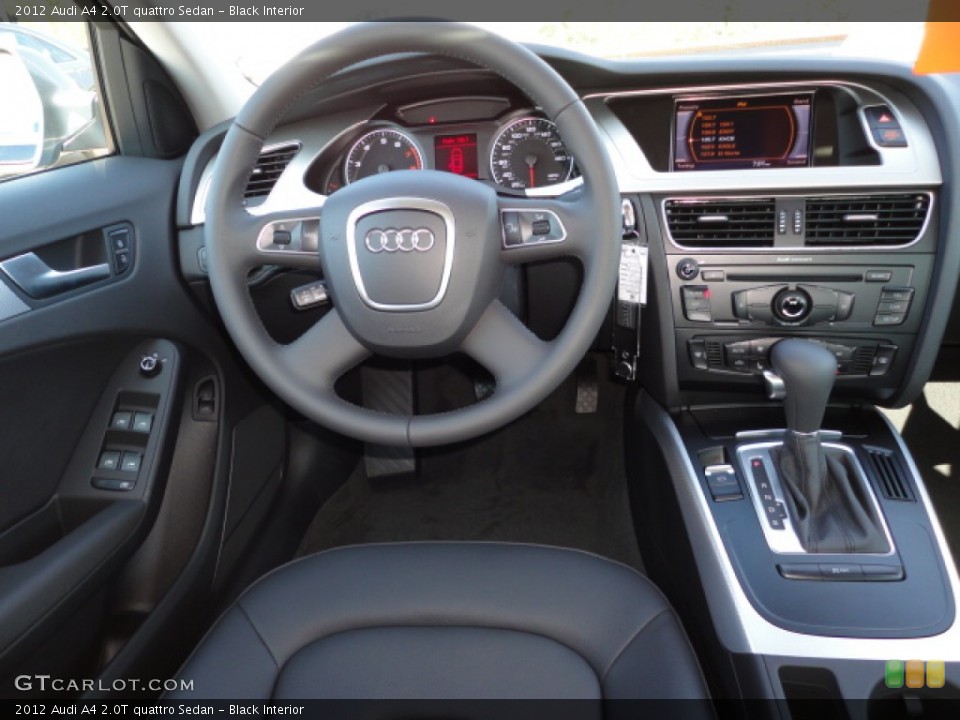 Black Interior Dashboard for the 2012 Audi A4 2.0T quattro Sedan #57304101