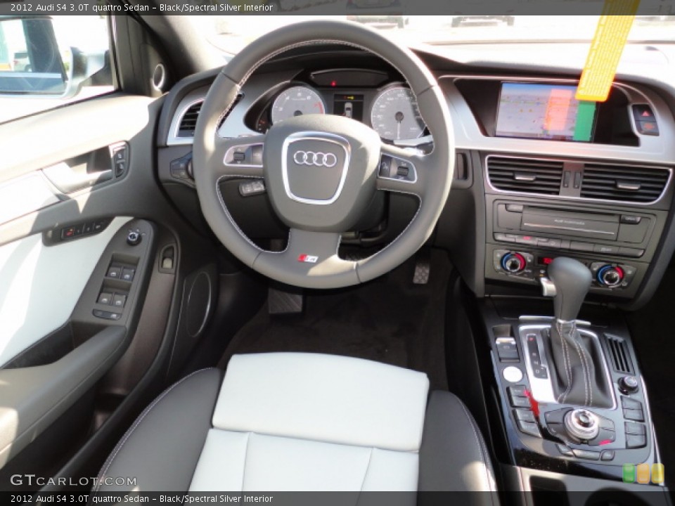 Black/Spectral Silver Interior Dashboard for the 2012 Audi S4 3.0T quattro Sedan #57304194