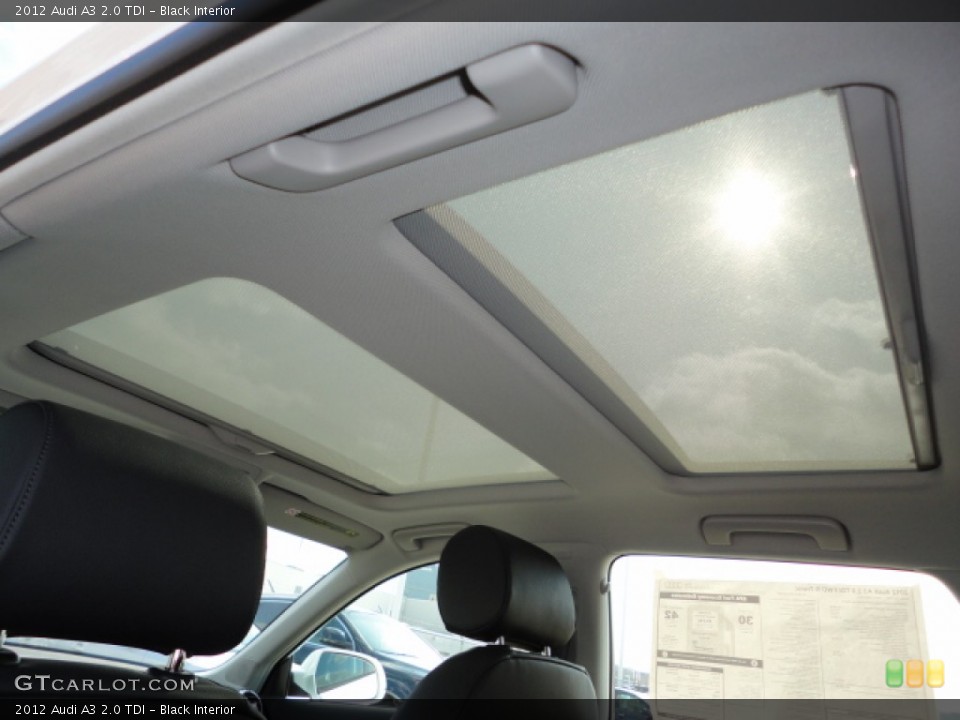 Black Interior Sunroof for the 2012 Audi A3 2.0 TDI #57304290