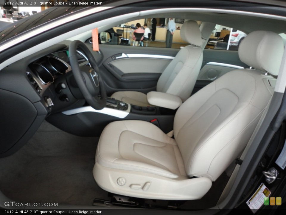 Linen Beige Interior Photo for the 2012 Audi A5 2.0T quattro Coupe #57304851
