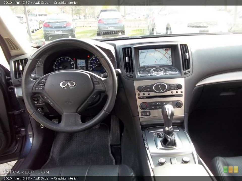 Graphite Interior Dashboard for the 2010 Infiniti G 37 x AWD Sedan #57308212