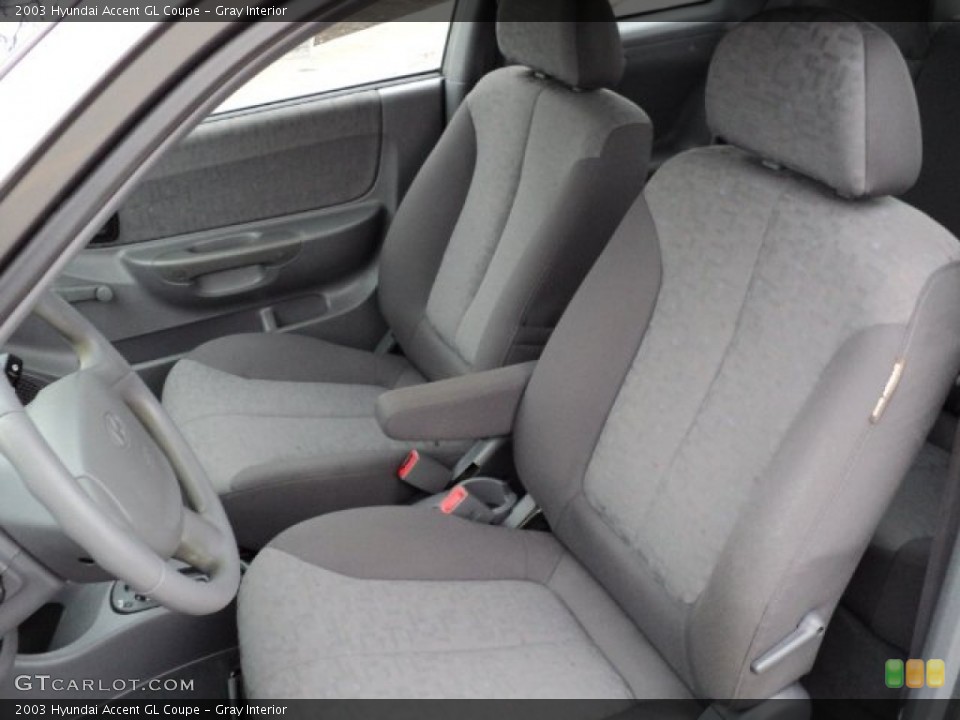 Gray Interior Photo for the 2003 Hyundai Accent GL Coupe #57308763