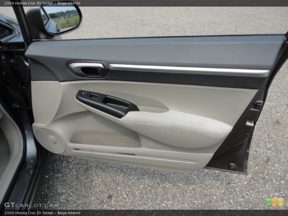 Beige Interior Door Panel for the 2009 Honda Civic EX Sedan #57309143