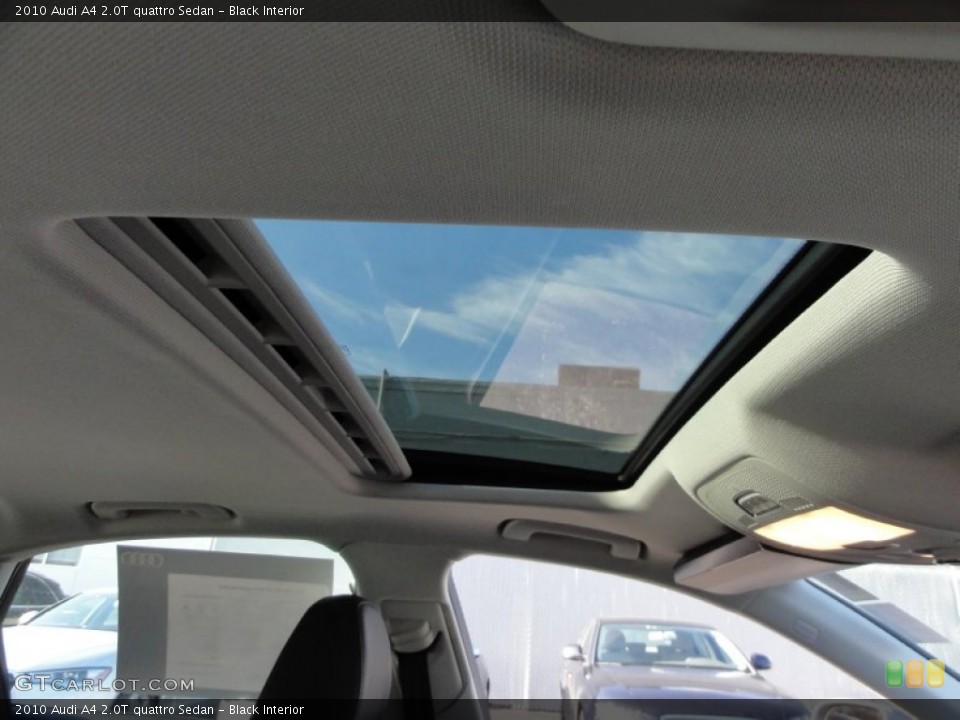 Black Interior Sunroof for the 2010 Audi A4 2.0T quattro Sedan #57311454