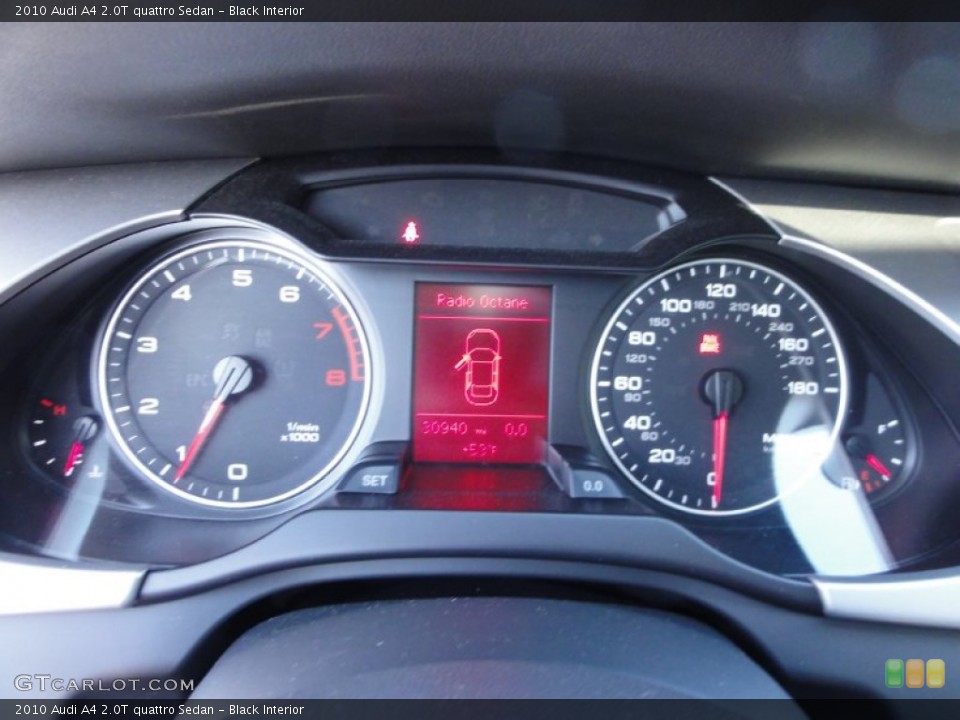Black Interior Gauges for the 2010 Audi A4 2.0T quattro Sedan #57311625