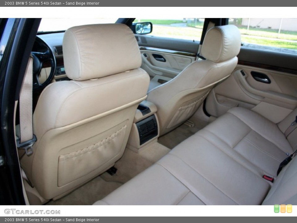 Sand Beige Interior Photo for the 2003 BMW 5 Series 540i Sedan #57314317