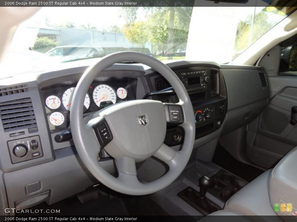 Medium Slate Gray Interior Dashboard for the 2006 Dodge Ram 2500 ST Regular Cab 4x4 #57314656