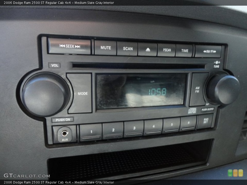 Medium Slate Gray Interior Audio System for the 2006 Dodge Ram 2500 ST Regular Cab 4x4 #57314803